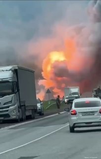 Масштабный взрыв фуры на трассе Пермь — Нытва вызывает тревогу
